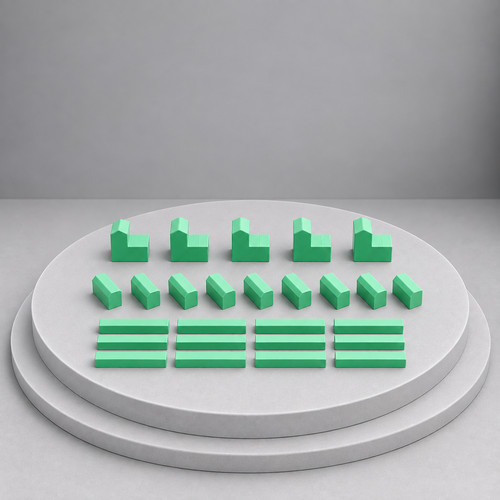 Printed board game piece - printed,