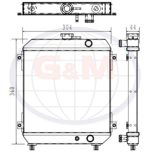 Radiator for kubota - radiator,