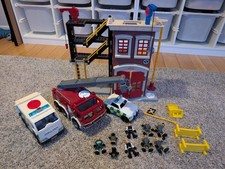 Imaginext Emergency Services Toy Bundle Fire Station Police Ambulance