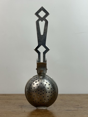 Vintage nutbrown metal tea - vintage,