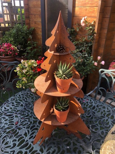 Rustic metal christmas - metal, tree