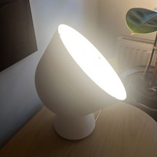 Ola Wihlborg White Metal Floor Table Wall Light Retro Industrial Ikea PS 2017