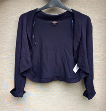 Phase Eight Women's Navy Size 16 Shrug Bolero Cardigan
