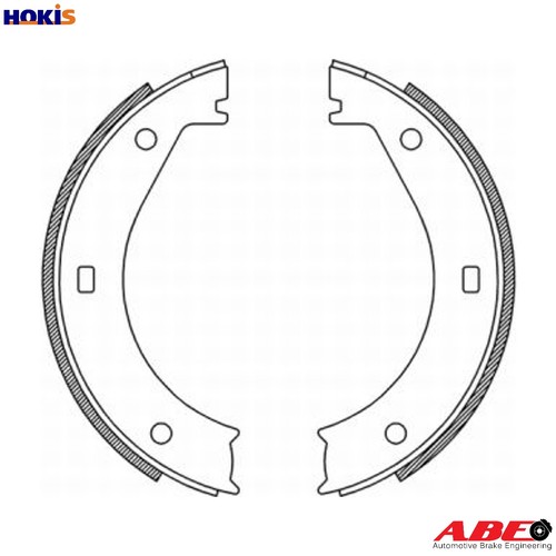 Brake shoe set parking - brake,