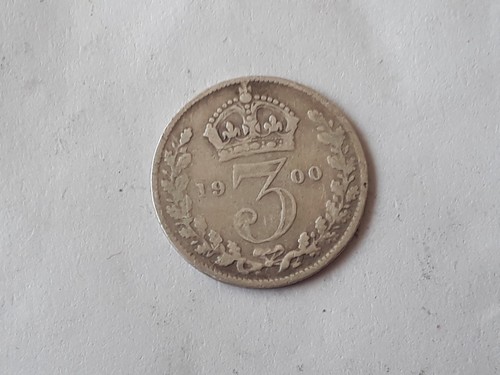 Three silver pence - ,