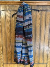 Zara Printed Boho Scarf Black