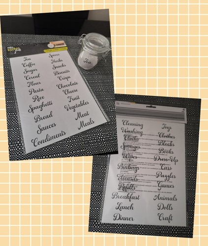Single letter decals sheets - single, 2