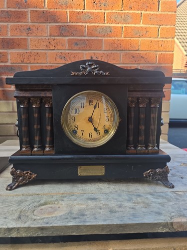 Antique american bracket clock - american,