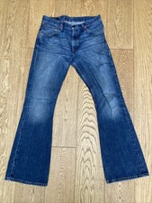 Levis 516 Bootcut Flare Jeans W32 L34 Blue Vintage Bell Bottom Denim Red Label