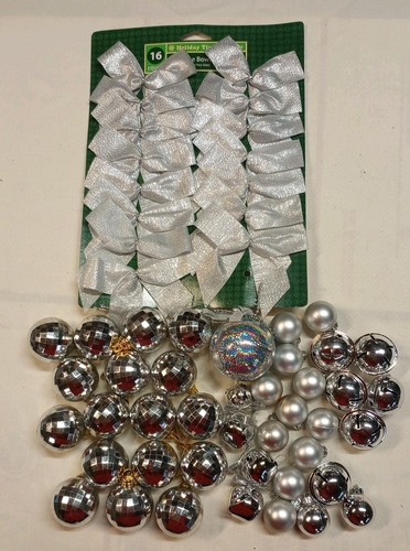 Silver ornaments and 15 - silver,