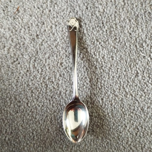 Sterling silver golf teaspoon - silver,