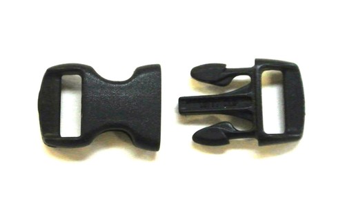 10mm black plastic curved side - 10mm,