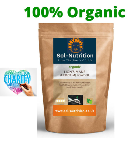 Organic lions mane mushroom - lions,