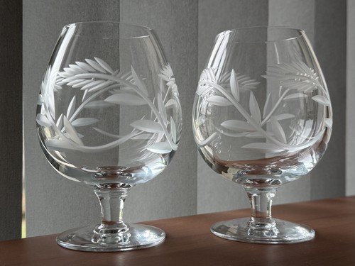 Vintage crystal brandy - crystal,