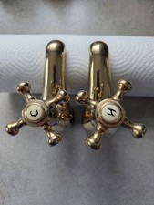 Vintage Solid Brass Bath Taps