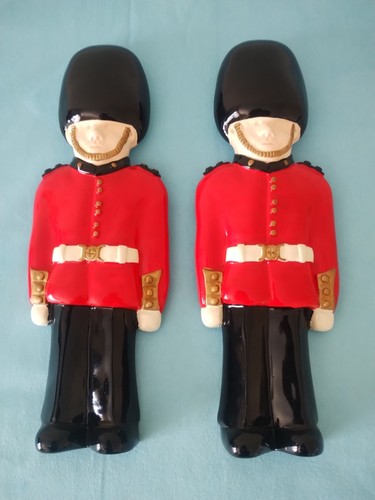 Pair vintage chalkware wall - pair,