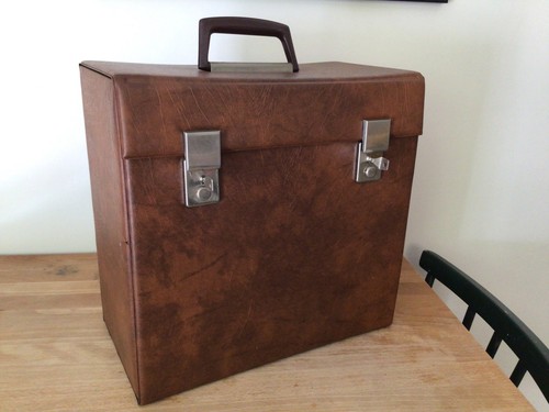Vintage record case retro - lp,