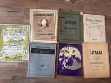 7 x  Vintage solo piano Sheet