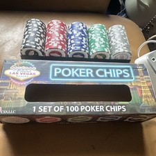 Bin 100 x Poker Chips Welcome