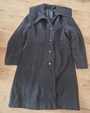 Ladies Laura Ashley Long Black Coat Size 14