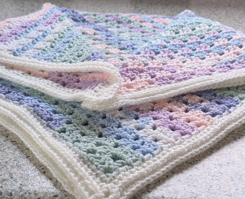 Handmade crochet baby blanket - baby,