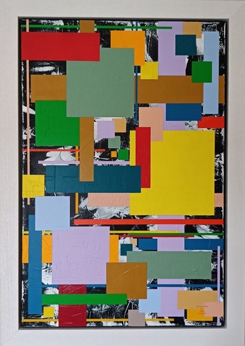 Abstract acrylic painting - acrylic,