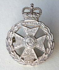 Very Nice British Army Royal Green Jackets Genuine Officer’s Cap Badge