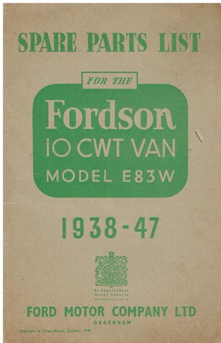 Fordson e83w cwt van - e83w, 10