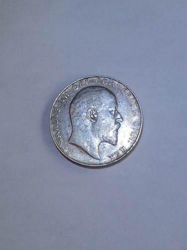 Edward vii 1902 silver half - silver,