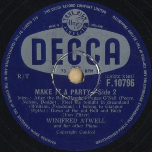 Schellack winifred atwell - winifred, make