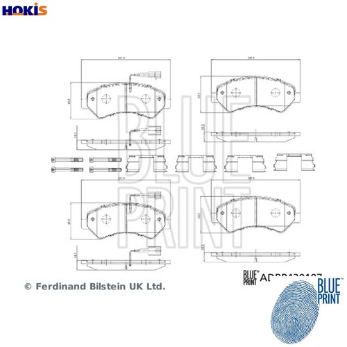 Brake pad set disc - pad,