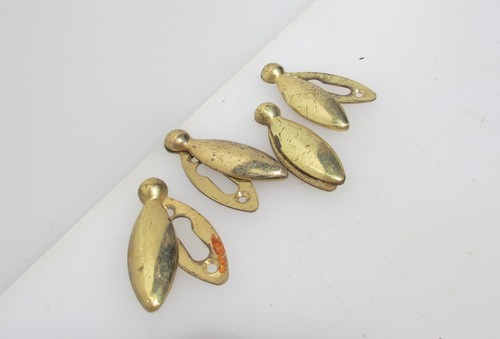 Vintage brass keyhole cover - brass,