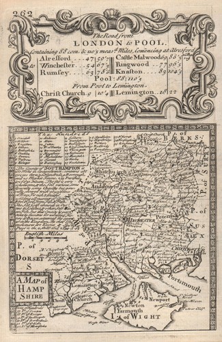 Map hamp shire county - shire'.,
