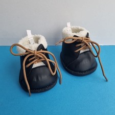 BUILD A BEAR Black Boots With