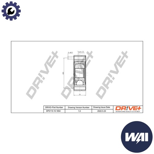 Joint kit drive - drive, shaft