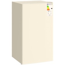 HOMCOM 91L Freestanding Under Counter Fridge Beige