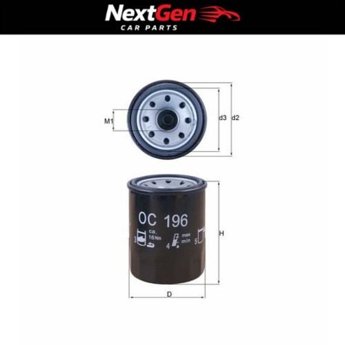 Oil filter mahle oc196 for - mahle,