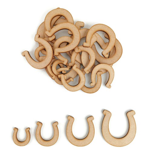 Horseshoe mdf craft shapes - mdf,