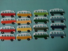VW Camper Van 'Flower Power' Motor Vehicle Holiday Wedding die cuts 