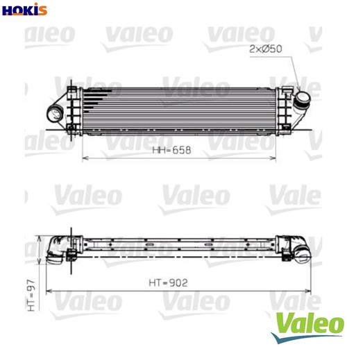 Charge air cooler - air, 818246