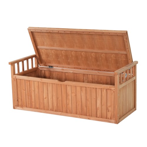 Garden bench wood storage - garden, box