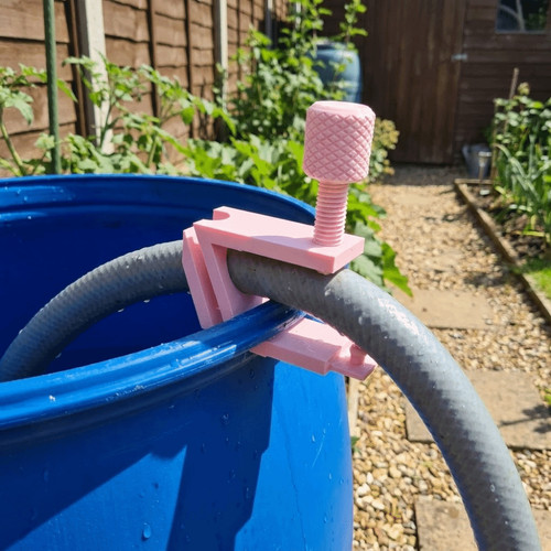 Rainwater bucket hose clip - rainwater,