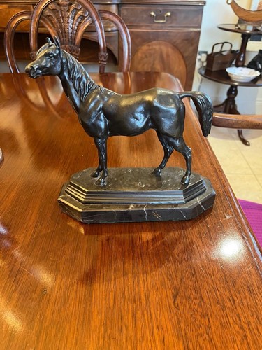 Antique french bronze horse - french,