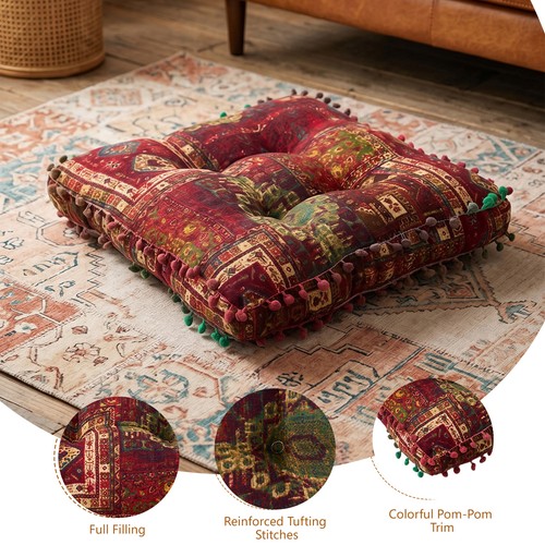 Sqaure floor cushion - cushion, mandala