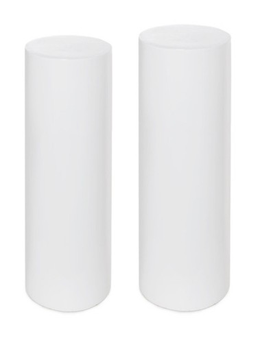Set round white acrylic - ,