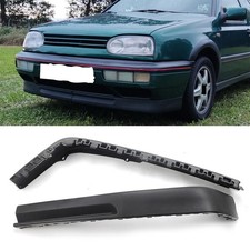 Black Front Bumper Chin Spoiler Splitter Lip Valance VR6  For VW Golf MK3 93-97