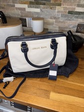 Armani Handbag Bowling  Cream