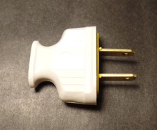 New White Heavy Bakelite Plug