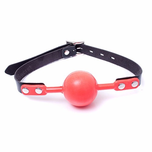 Red 48mm big ball gag - big,