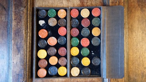 Antique victorian box bottle - box,